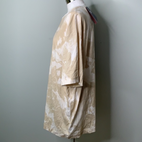 ✅REEBOK NWT MEN’S TAN WHITE TIE DYE CREW NECK SHORT SLEEVE T-SHIRT SIZE XL - Picture 5 of 8